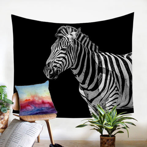 Image of B&W Zebra SW0507 Tapestry