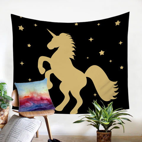 Image of Prancing Unicorn SW0508 Tapestry