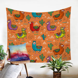 Dessert Llamas SW0512 Tapestry