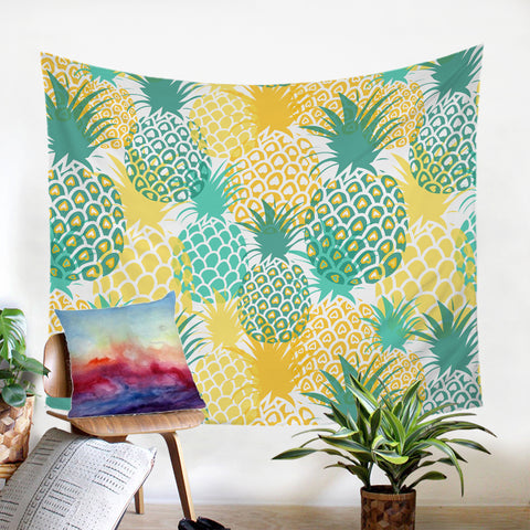 Image of Pineapple Patterns SW0515 Tapestry