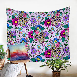 Gaudy Skull SW0519 Tapestry