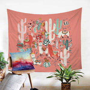 Cacti Llamas SW0521 Tapestry