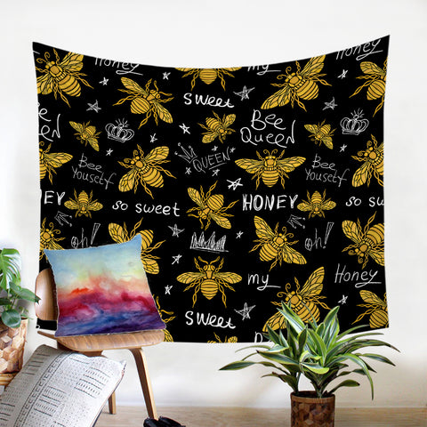 Image of Bee Almanac SW0529 Tapestry