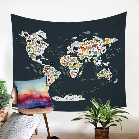 Image of World Fauna SW0530 Tapestry