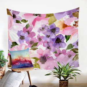 Watercolored Flowers SW0628 Tapestry