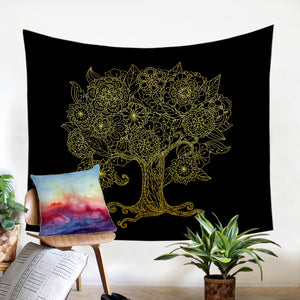 Gothic Tree Of Life SW0631 Hooded Blanket