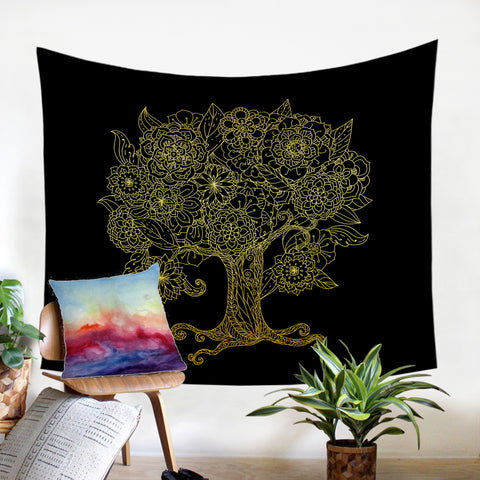 Image of Gothic Tree Of Life SW0631 Hooded Blanket