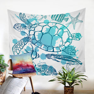 Sea Turtle SW0637 Tapestry