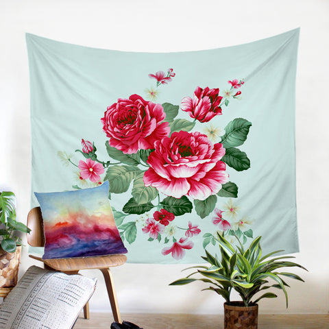 Image of Red Roses SW0641 Tapestry