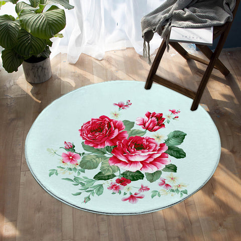 Image of Roses SW0641 Round Rug