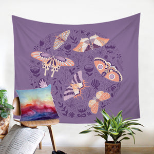 Night Moths SW0644 Tapestry