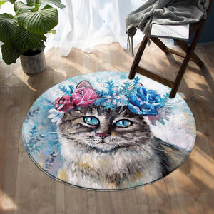 Miss Meow SW0648 Round Rug