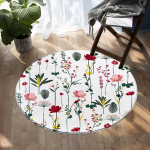 Flora Almanac SW0649 Round Rug