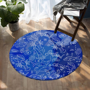 Seafood SW0651 Round Rug