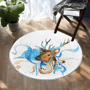 Winter Deer SW0659 Round Rug