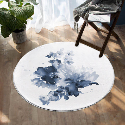 Image of Delicate Flower SW0661 Round Rug