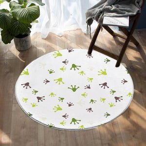 Frog Footprint SW0664 Round Rug