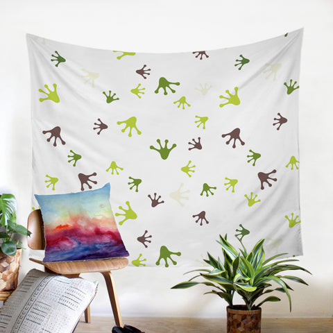 Image of Frog Footprints SW0664 Tapestry