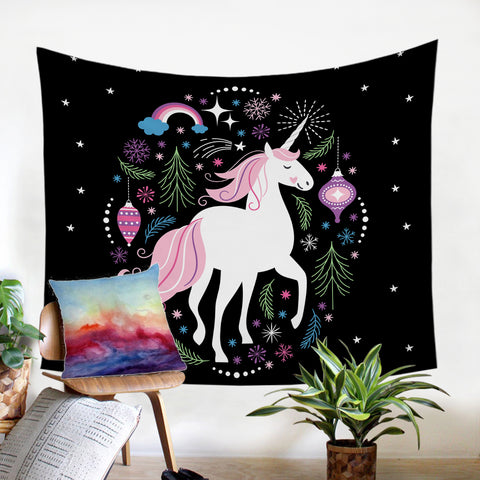 Image of Starry Unicorn SW0665 Tapestry