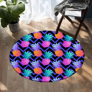 Pineapples SW0668 Round Rug