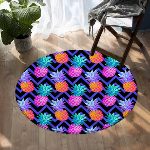 Image of Pineapples SW0668 Round Rug