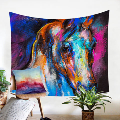 Image of Oilpainted Horse SW0670 Tapestry