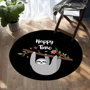 Happy Time Sloth SW0675 Round Rug