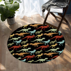 T-rex Shadows SW0676 Round Rug