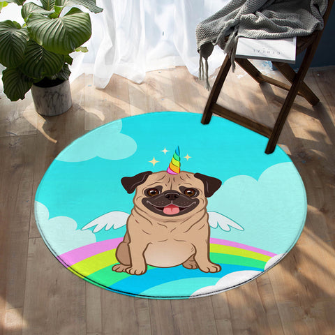 Image of Magical Pug SW0679 Round Rug