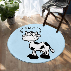 Cartooned Cow SW0742 Round Rug