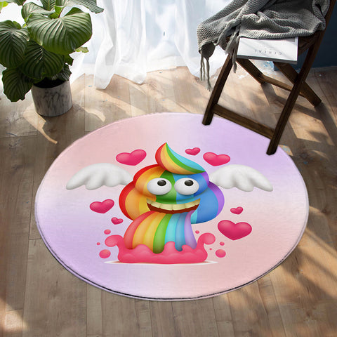 Image of Unicorn Poop SW0749 Round Rug