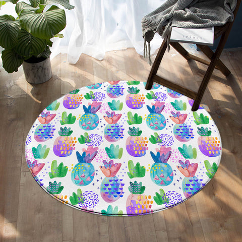 Image of Pineapple Pattern SW0750 Round Rug