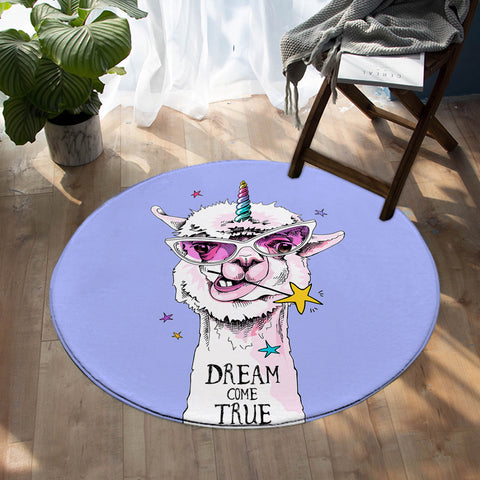 Image of Magical Llama SW0767 Round Rug