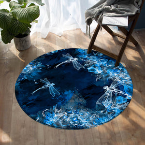 Ghostly Dragonflies SW0768 Round Rug