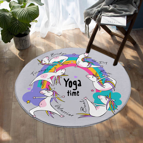 Image of Yoga Time SW0771 Round Rug