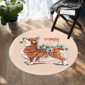 Cute Corgi SW0773 Round Rug