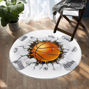 Wrecking Basketball SW0825 Round Rug