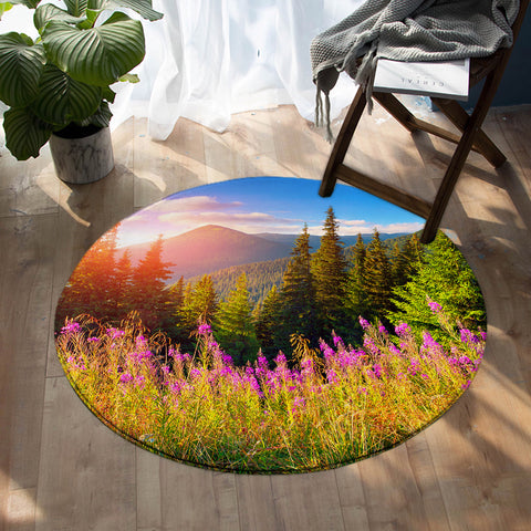 Image of Nature Beauty SW0829 Round Rug