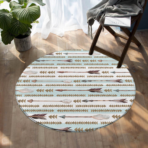 Image of Arrows SW0837 Round Rug