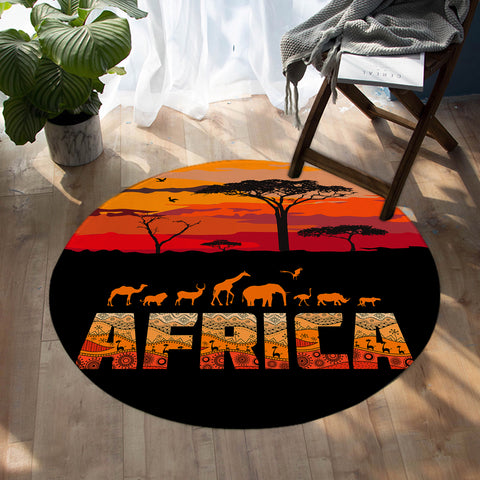 Image of Nature Of Africa SW0822 Round Rug