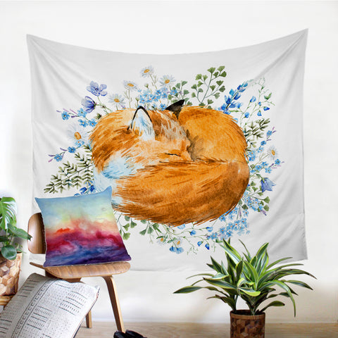 Image of Fox Roll SW0856 Tapestry