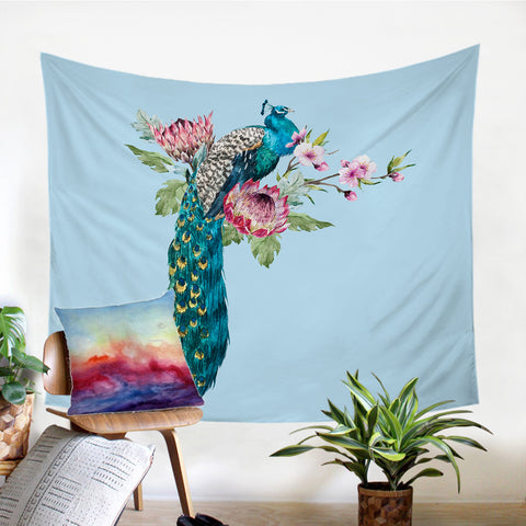 Image of Peacock SW0861 Tapestry