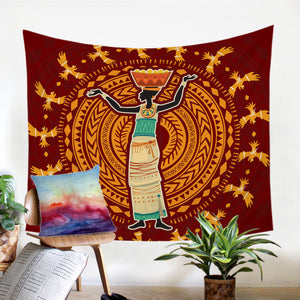 Basket Lady SW0879 Tapestry