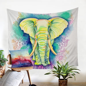 Elephant Painting SW0980 Tapestry