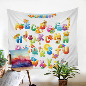 English Alphabet SW0983 Tapestry