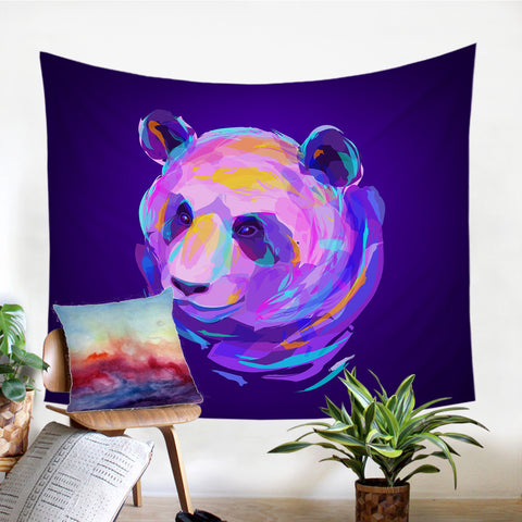 Image of Neon Panda SW0995 Tapestry