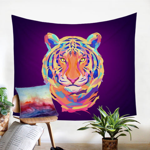 Image of Neon Tiger SW0996 Tapestry