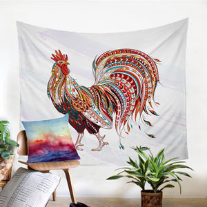 Stylized Rooster SW1000 Tapestry