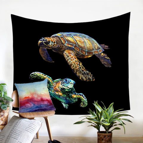 Image of Sea Turtles SW1001 Tapestry