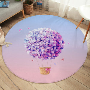 Floral Patterned Balloon SW1191 Round Rug